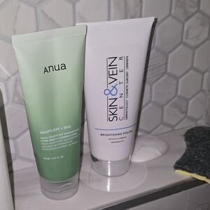 Anua Heartleaf BHA Cleanser and Skin & Vein Brightening Polish Set